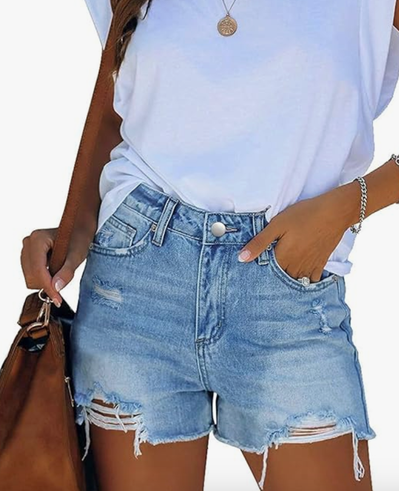 Denim shorts