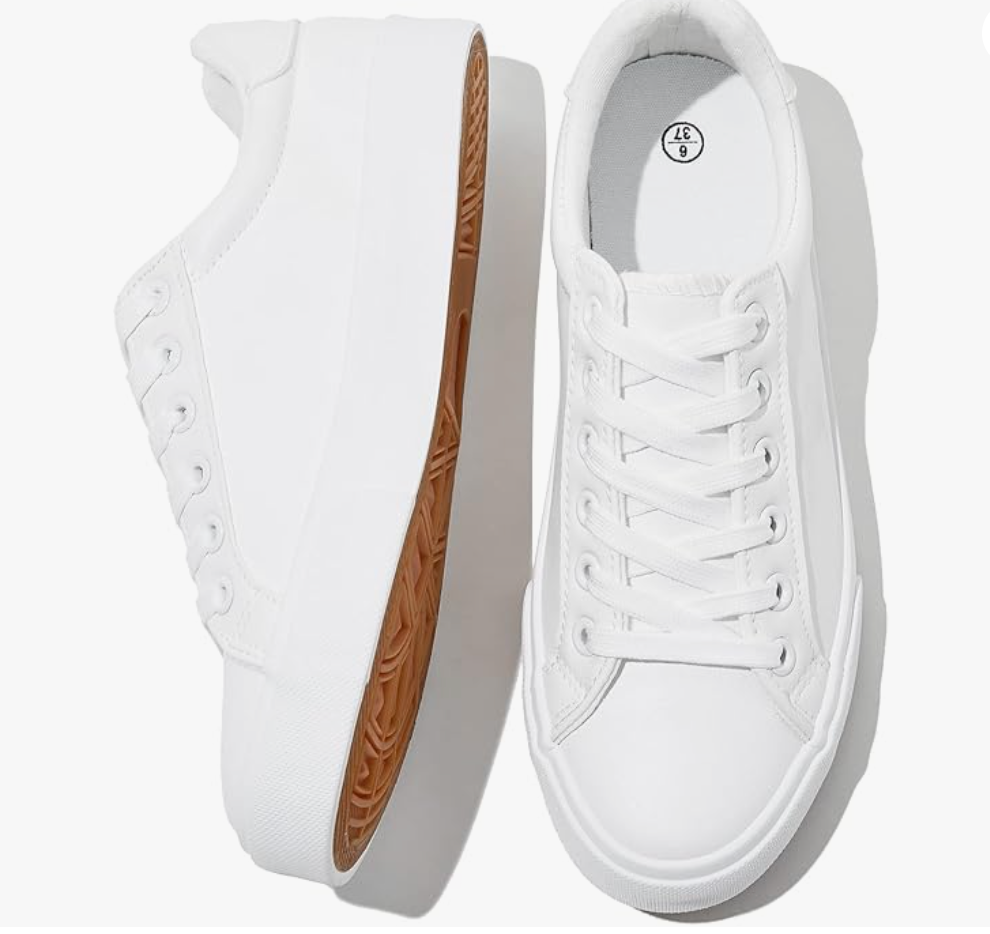 White sneakers