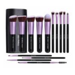BS-MALL 14 Pcs Makeup Brushes for Beginners & Pros – Purple