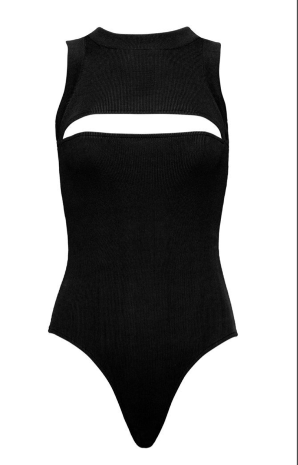 Sleeveless Open Front Bodysuit