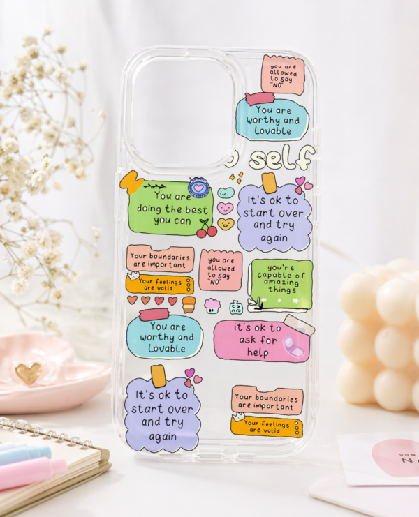Self-Care Affirmation iPhone 15 Pro Case